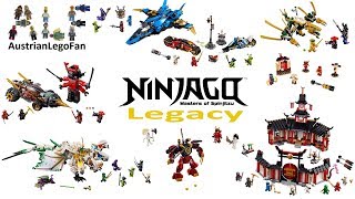 All Lego Ninjago Legacy Sets Winter 20182019 Compilation  Lego Speed Build Review [upl. by Ynalem]