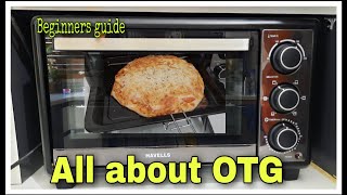 How to use an OTG  oven toaster grill  Electric oven demo  homemade pizza [upl. by Ardnnaed321]