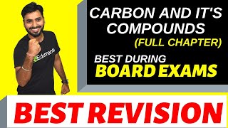 Carbon and its compounds FULL CHAPTER REVISION  CLASS 10 CBSE FOR BOARD EXAMS [upl. by Oelc]